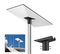 Justech Starlink Gen 3 Pipe Adapter - Universal Adjustable Pole Mount for Standard Dish V3 (Kickstand Dishy), 360° Rotating & 20° Tilt Aluminium Alloy Mounting Bracket for 1” to 2.1” Poles
