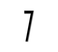 JustHouseSigns House Number 7 AVENIDA Door Numbers 3 Sizes (15, 20, 25cm / 5.9, 7.8, 9.8in) Modern Floating House Number Acrylic in ixings Easy Seen, Colour:Black, Size:25cm / 9.8'' / 250mm