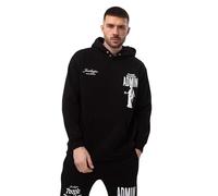 Justhype Mens Black Admin Hoodie