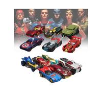Justice Avengers League Alloy 6pcs Toy Set Cars Racer Car Kids Gift Pixar