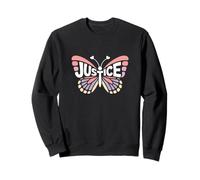 Justice Butterfly - Personalized Cute Name Word Art Sweatshirt