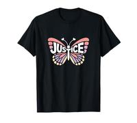 Justice Butterfly - Personalized Cute Name Word Art T-Shirt