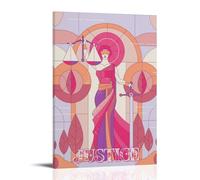 Justice Canvas Wall Art Living Modern Family Bedroom Music Movie Cartoon Poster 08x12inch(20x30cm) Frame-style