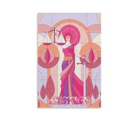 Justice Canvas Wall Art Living Modern Family Bedroom Music Movie Cartoon Poster 08x12inch(20x30cm) Unframe-style