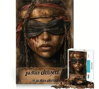 Justice Delayed Jigsaw for Teenagers1000 Pieces Cognitive Boost Nice Thick Family Bond Santa Surprise (38x26cm)