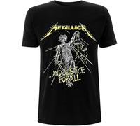 Justice for All Tracklist Men's T-Shirt, Black Band Merch (UK, Alpha, L, Regular, Regular, Black)