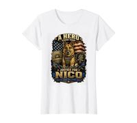 Justice for German Shepherds Dog Lover Design Deserve Value Graphic T-Shirt, Women, White, M