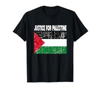 Justice For Palestine Palestenian Flag vintage Distressed T-Shirt