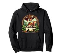 Justice for P'Nut Adorable Cowboy Hat Peanut the Squirrel Pullover Hoodie