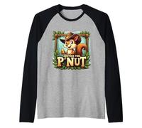 Justice for P'Nut Adorable Cowboy Hat Peanut The Squirrel Raglan Baseball Tee