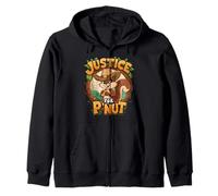 Justice for P'Nut Adorable Cowboy Hat Peanut the Squirrel Zip Hoodie