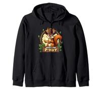 Justice for P'Nut Adorable Cowboy Hat Peanut the Squirrel Zip Hoodie