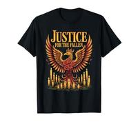 Justice for The Fallen Phoenix Flowers Candles T-Shirt