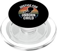 Justice for Unborn Child Retro Pro-Life PopSockets PopGrip for MagSafe