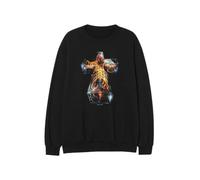 Justice HYPERDRAMA Cross Sweatshirt - L, Black, L
