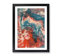 Justice In The Beginning Abstract Framed Print | A2 Black Framed Wall Art | Ready to Hang | Abstract Fantasy Picture | Living Room Bedroom Lounge Office