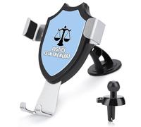 Justice Is In The Heart Car Phone Holder Rotatable Mount Dashboard Windshield Air Vent Accessories
