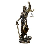 Justice Lady Statue - Goddess of Justice Resin Desk Figurine - Goddess of Justice Ornaments, Retro Home Decoration for Ornaments, Lawyer Room