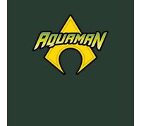 Justice League Aquaman Logo Men's T-Shirt - Forest Green - S