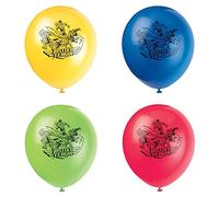 Justice League Assorted Color Latex Balloons (30cm) Pack of 8 - Perfect for Themed Parties and Celebrations