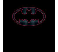 Justice League Batman Retro Grid Logo Women's T-Shirt - Black - S