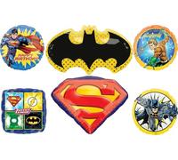 Justice League Birthday Party Supplies Emblem Balloon Bouquet Decorations