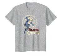 Justice League Black Canary T-Shirt, Youth, Heather Grey, 2T