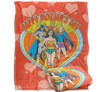 JUSTICE LEAGUE Blanket, 152 x 127 cm Batgirl, Wonder Woman, Supergirl Mother's Day Silky Touch Super Soft Throw Blanket
