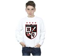 Justice League Boy's Harley Quinn FC Pocket Sweatshirt in White | Size: 5-6 Years Justice League White 5-6 Years