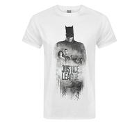 JUSTICE LEAGUE Character Line Up Men's T-Shirt White
