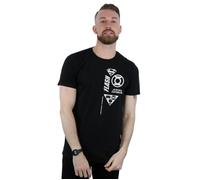 Justice League Chest Icons T-Shirt DC Comics Black S