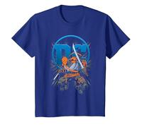 Justice League DC Comic Deathstroke Logo T-Shirt, Youth, Royal Blue, 3T