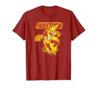 Justice League Firestorm T-Shirt, Men, Cranberry Red, Medium