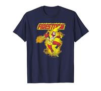 Justice League Firestorm T-Shirt, Men, Navy Blue, 3X-Large