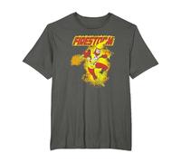 Justice League Firestorm T-Shirt, Men's Big and Tall, Asphalt Grey, 3X Tall