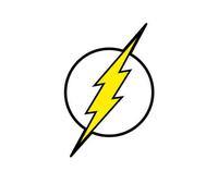 Justice League Flash Logo Hoodie - White - M