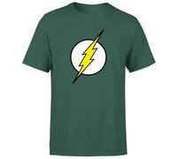 Justice League Flash Logo Men's T-Shirt - Green | Size: Medium Justice League Green M