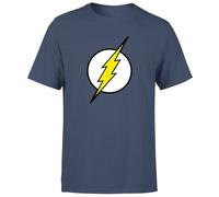 Justice League Flash Logo Men's T-Shirt - Navy | Size: Small Justice League Navy S