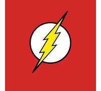 Justice League Flash Logo Men's T-Shirt - Red - M