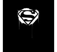Justice League Graffiti Superman Men's T-Shirt - Black - L
