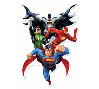 Justice League Heroes 3D Effect Official DC Comics Cardboard Cutout / Standee Wall Art