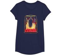Justice League Heroes United T-Shirt, Girls, Navy Blue, Small
