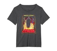 Justice League Heroes United T-Shirt, Women's Plus, Dark Heather Grey, 4X