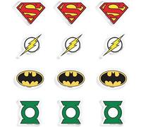 Justice League Icons Eraser (Pack of 12) Justice League Multicolor