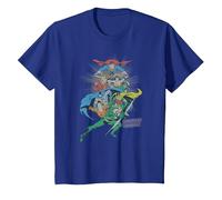 Justice League in League Characters T-Shirt, Youth, Royal Blue, 3T