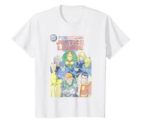 Justice League Justice League #1 Cover T-Shirt, Youth, White, 4T