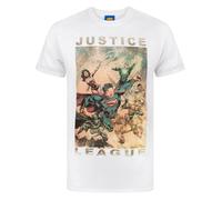 Justice League Mens Characters Action T-Shirt / N/A N/A NS4411
