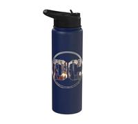 Justice League Movie DC Comics Logo Stainless Steel Insulated Water Bottle