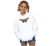 Justice League Movie Wonder Woman Emblem Hoodie DC Comics White 9 Years