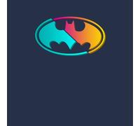 Justice League Neon Batman Men's T-Shirt - Navy - XL